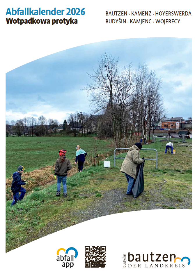 Titelseite des Abfallkalenders 2026