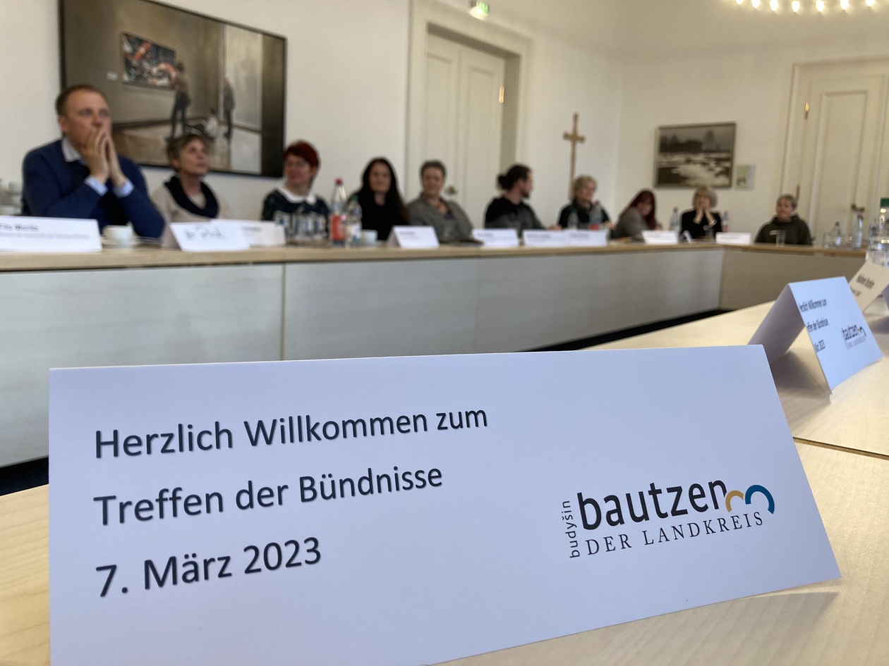 Bündnistreffen im Landratsamt Bautzen