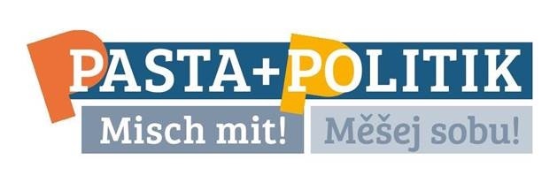Sie sehen das Logo von Pasta + Politik -Misch mit!