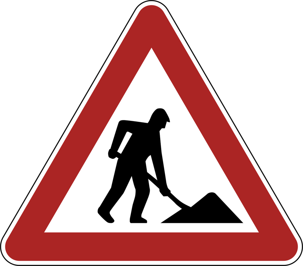 Symbolbild Verkehrszeichen Baustelle