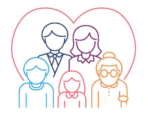 Zeichnung einer Familie