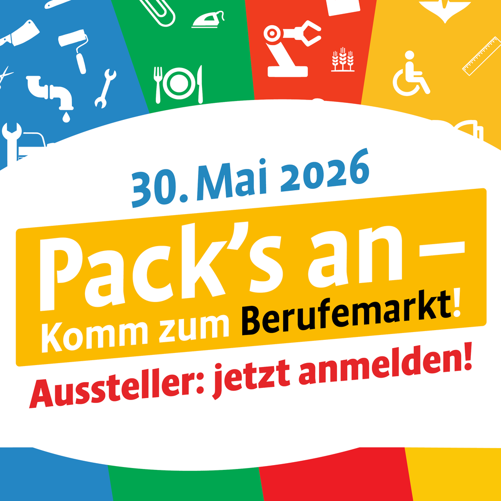 Berufemarkt 2026: Logo und Datum