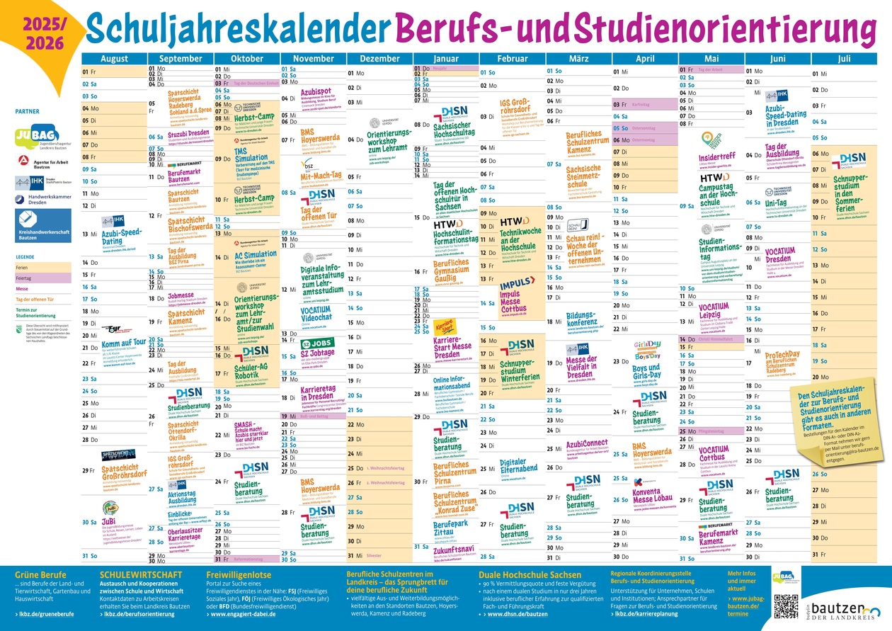 Kalender mit allen Terminen