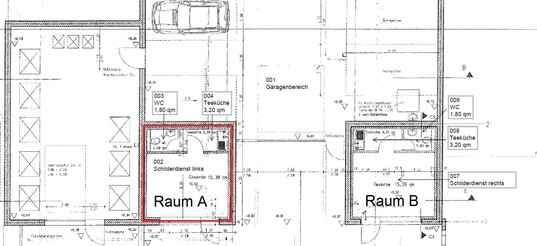 Grundriss der Immobilie, in der der Raum liegt, welcher zu vermieten ist. Sprechen Sie uns an, wenn Sie Fragen dazu haben.