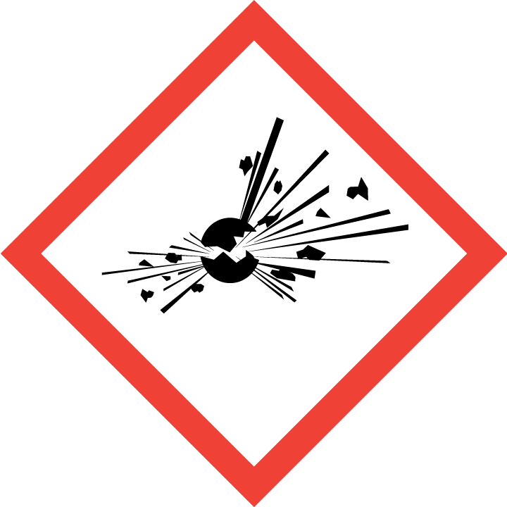 Piktogramm einer explodierenden Kugel