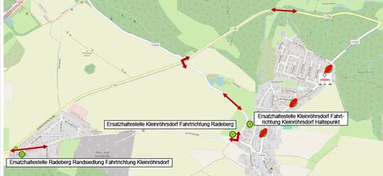 Überblick Bushaltestellen